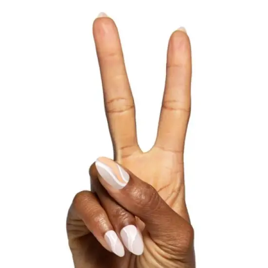 Olive & June Press-On Fake Nails - M Almond - Pink Swirl Mixed Pack - 42ct image {3}