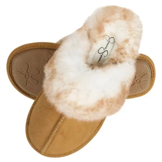 Jessica Simpson Girl's Micro-Suede Scuff Slippers image {9}