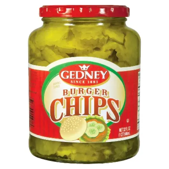 Gedney Pickles Burger Chips - 32oz image {1}