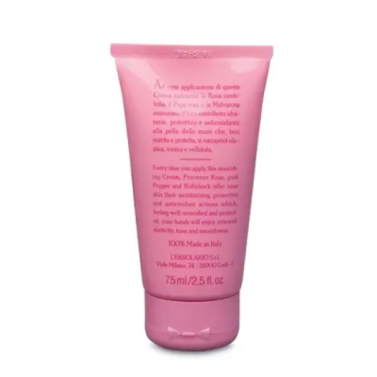 L'Erbolario 3 Rosa Nourishing Hand Cream - Hand Cream for Dry Skin - 2.5 oz image {3}