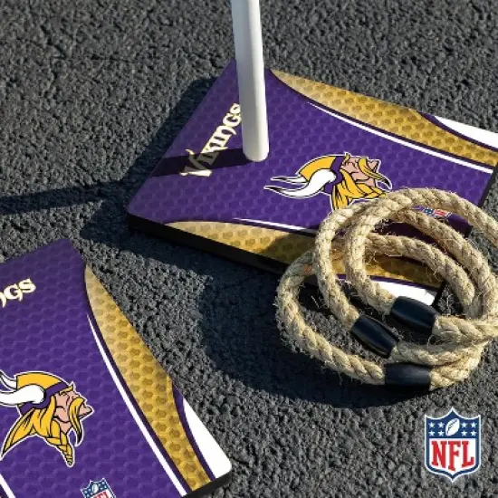 NFL Minnesota Vikings Solid Wood Quoits Toss Game image {4}