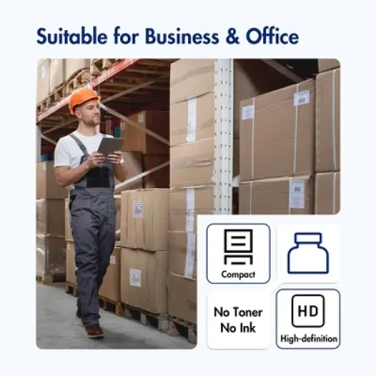 POLONO Bluetooth Thermal Shipping Label Printer, PL70E Wireless 4x6 Shipping Label Printer for Small Business image {7}