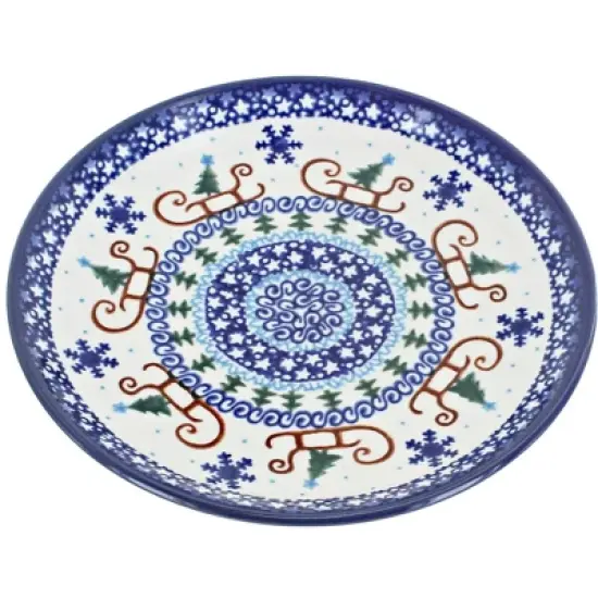 Blue Rose Polish Pottery Vena Dessert Plate image {12}