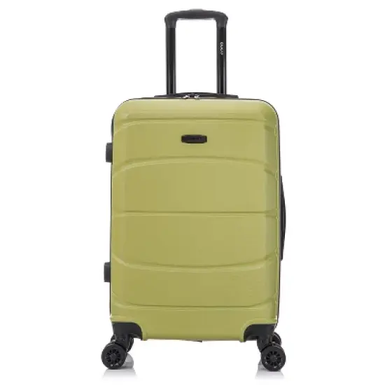 DUKAP Sense Lightweight Hardside Medium Checked Spinner Suitcase - Green image {1}