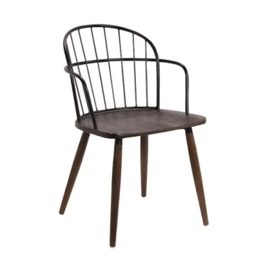 Bradley Steel Framed Side Chair - Armen Living image {6}