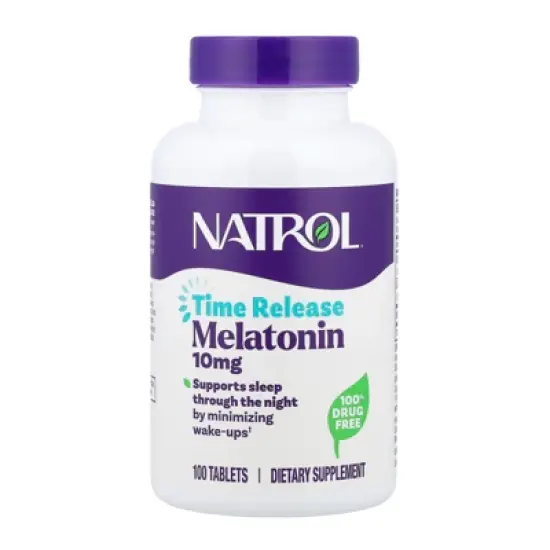 Natrol Melatonin, Time Release, 10 mg, 100 Tablets image {3}