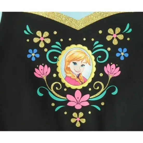Disney Frozen Anna Fur Costume Short Sleeve Dress Princess Anna  image {6}