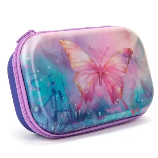 ZIPIT 3D Lenticular Pencil Case for Girls, Butterflies Pencil Box image {8}