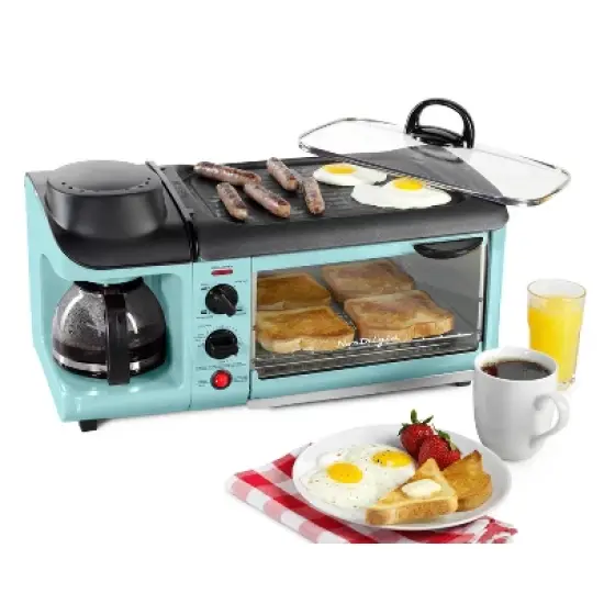 Nostalgia Electrics Retro 3-in-1Family Size Griddle Aqua image {4}