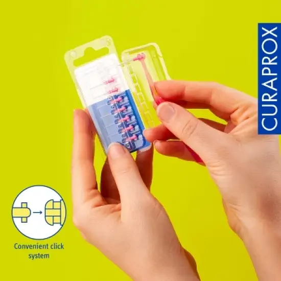 Curaprox CPS 08 Prime Refill Pink, 8-Pack Interdental Brushes for Gentle Cleaning of Tight Gaps image {2}