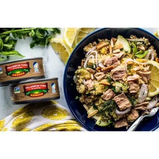 Genova Solid Yellow Fin Tuna in Olive Oil - 5oz image {3}