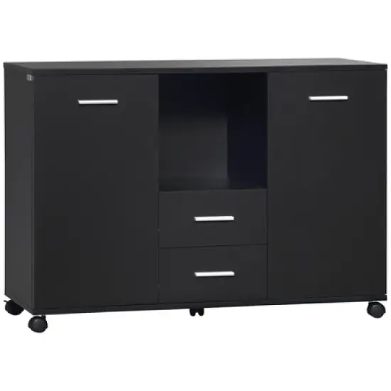 Vinsetto Multifunction Office Filing Cabinet Printer Stand with 2 Drawers, 2 Shelves, & Smooth Counter Surface image {7}