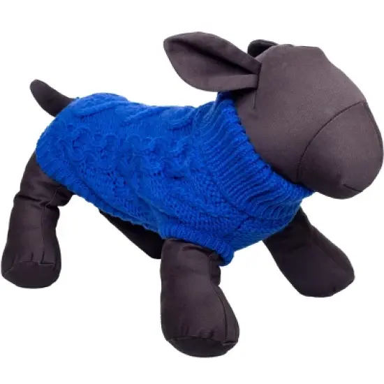 The Worthy Dog Chunky Knit Turtleneck Pullover Sweater image {2}