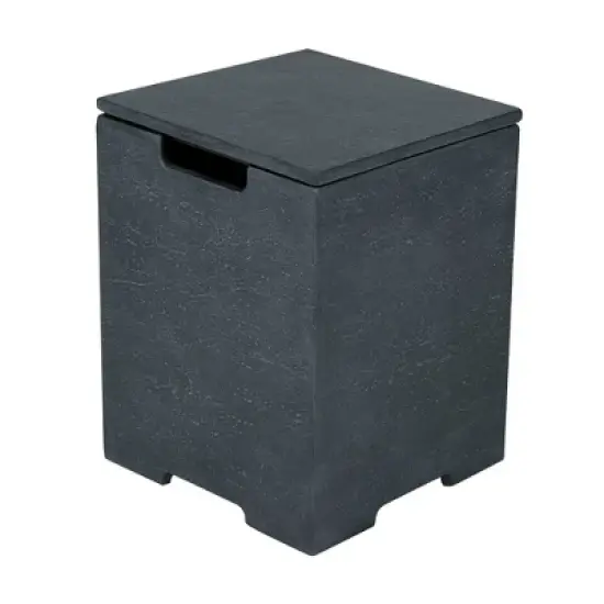 Elementi 15.9" Outdoor Propane Tank Cover Concrete Hideaway Table for 20 lb Tank image {7}