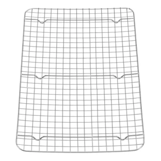 Unique Bargains Stainless Steel Roasting Baking BBQ Grill Net 1 Pc image {6}