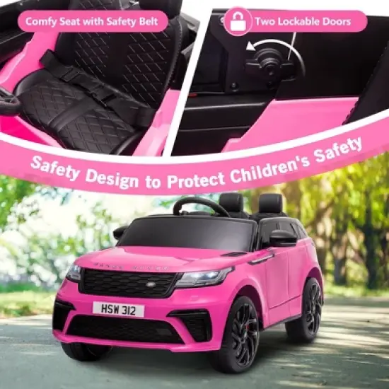 Sandinrayli 12-Volt Kids Ride On Car Licensed Land Rover Battery Powered Electric Vehicle Toy with Remote Control image {3}