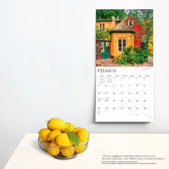 Browntrout 2024 Wall Calendar 12"x12" Norway image {3}