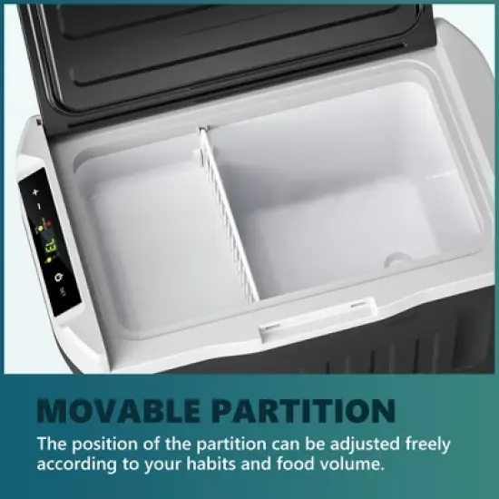 Simzlife 22/32 Qt Car Refrigerator,  12/24V AC DC, Portable Fridge, Fast Cooling & Enery Saving,－7℉~77℉, Quiet, ETL, for RV/Camping/Dorm/Party, Black image {6}