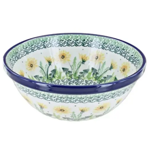 Blue Rose Polish Pottery Ceramika Artystyczna Cereal Bowl image {5}