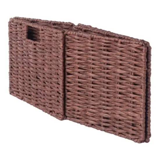 4pc Adriana Storage Bench with Baskets Walnut - Winsome image {7}
