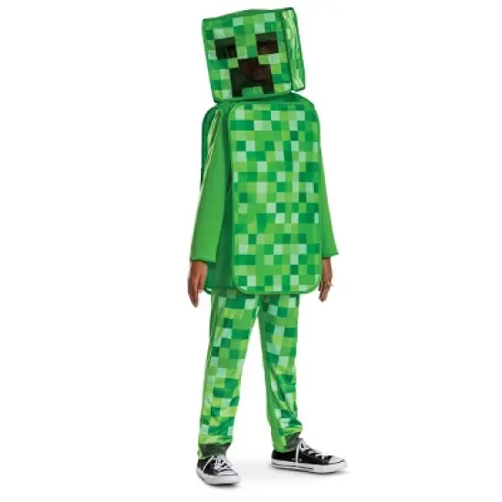 Mojang Synergies AB Kids' Minecraft Creeper Classic Costume Suit Green image {5}