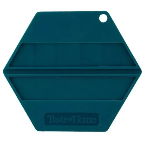 Taste of Home 2pc Silicone Tool Sea Green: Dishwasher-Safe Trivets for Hot Dishes, Kitchen Hot Pads image {3}
