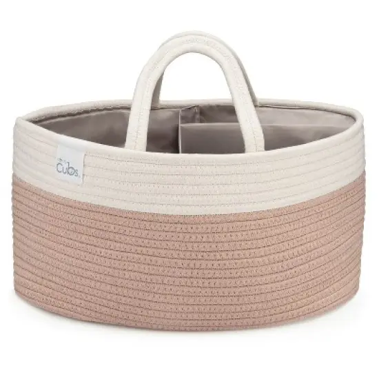 Large Portable Baby Diaper Caddy Organizer Nursery Storage Bin and Car Travel Basket by Comfy Cubs image {5}