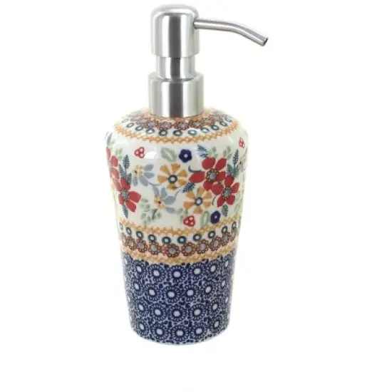 Blue Rose Polish Pottery B009 Manufaktura Soap Dispenser image {14}