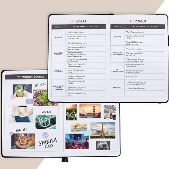 Undated Planner Weekly 8.25"x5.75" Black - Clever Fox image {4}