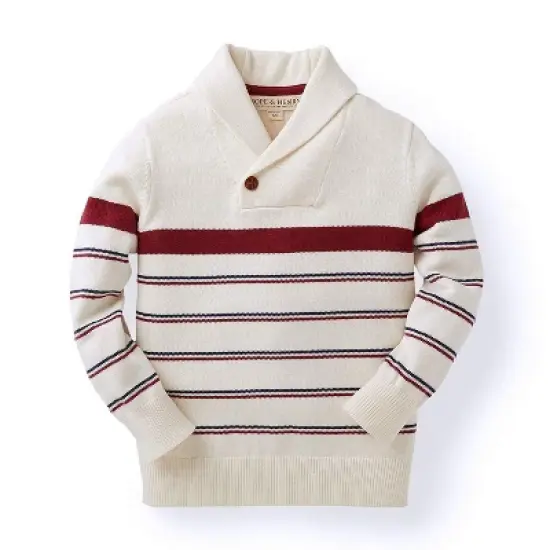 Hope & Henry Boys' Shawl Collar Sweater, Infant image {7}