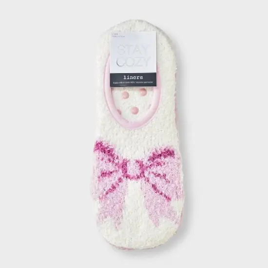 Women's 2pk Cozy Liner Socks - 4-10 image {1}