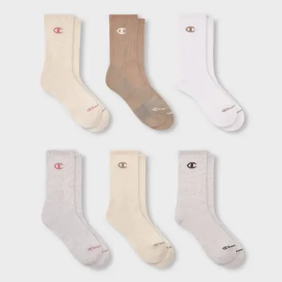 Champion Women's 6pk Crew Socks image {7}