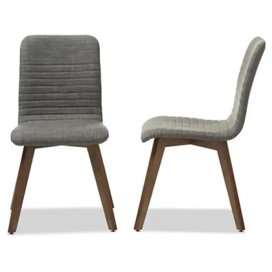 Set of 2 Sugar Mid-century Dining Chairs - Baxton Studio image {3}