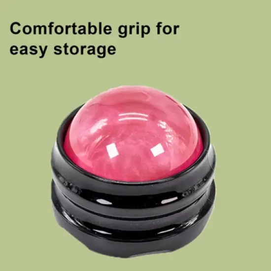 Evo Bytes Massage Roller Ball - Handheld Manual Body Massager -Pink image {4}