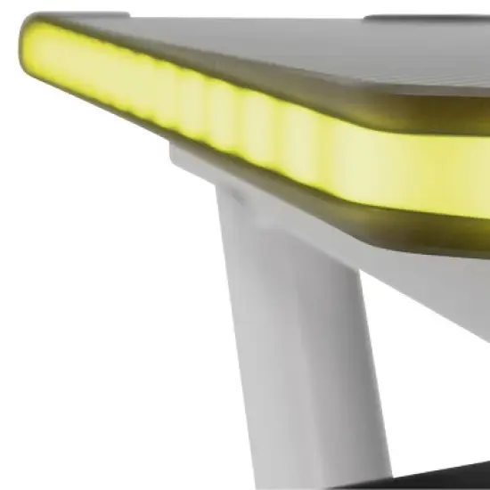 Icon PC Gaming Desk with Built-in Charging Station and LED Lights Black - SD Gaming image {15}