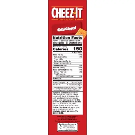 Cheez-It Original Baked Snack Crackers - 12.4oz image {8}