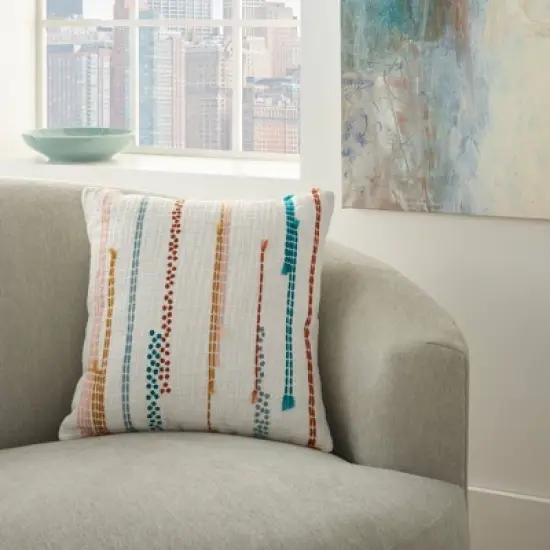 Life Styles Woven Patches Throw Pillow - Mina Victory image {3}