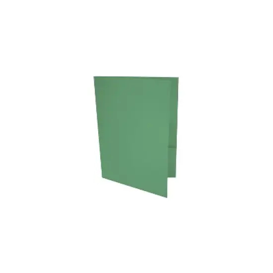 LUX 9 x 12 Presentation Folders Standard Two Pocket Holiday Green 50/Pack (LUX-PF-L17-50) image {1}