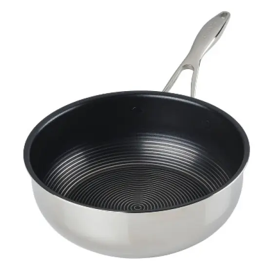Circulon SteelShield C-Series 3pc Clad Tri-Ply Nonstick Chef Pan with Lid and Utensil Set image {5}