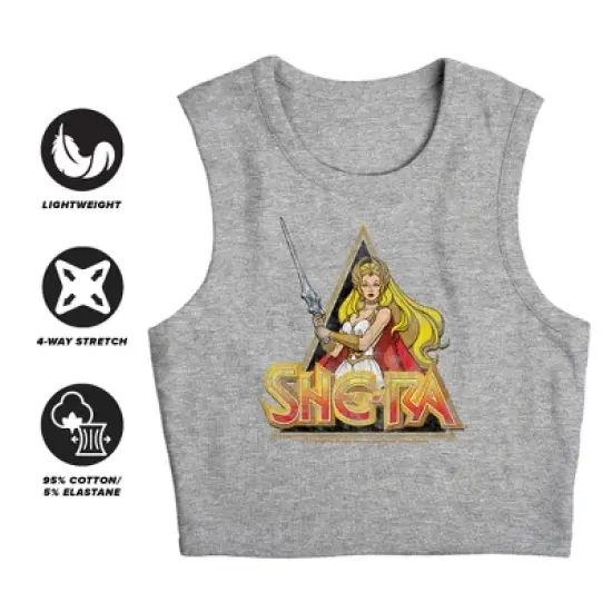 Women's She Ra Rough Ra Sleeveless Crop Top Tank image {2}
