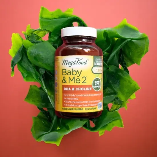 MegaFood Baby & Me 2 Prenatal Vegan DHA & Choline Capsules - 60ct image {4}