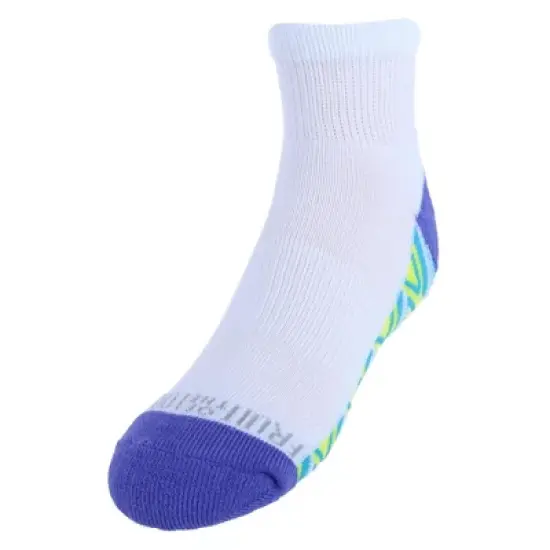 Fruit of the Loom Girl's Active Cushioned Ankle Socks (Pack of 6) image {4}