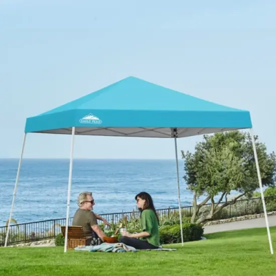 EAGLE PEAK Slant Leg Pop-up Canopy Tent Easy One Person Setup Instant Outdoor Beach Canopy Folding Portable Sports Shelter image {29}