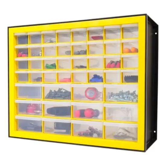 IRIS Drawer Parts Cabinet Black/Yellow image {3}
