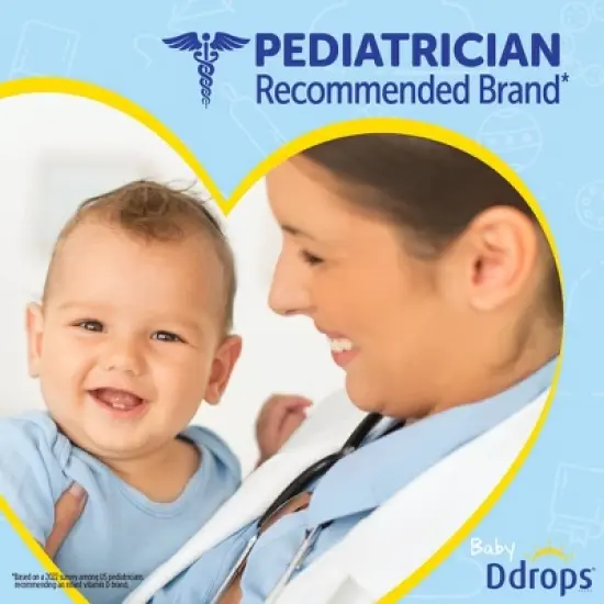 Ddrops Baby Vitamin D 400 IU Organic Liquid Drops - 0.06 fl oz image {11}