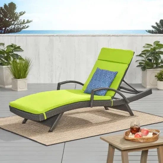 Christopher&nbsp;Knight&nbsp;Home&nbsp;Jessica&nbsp;Outdoor&nbsp;Rattan&nbsp;and&nbsp;Iron&nbsp;Adjustable&nbsp;Chaise&nbsp;Lounge&nbsp;with&nbsp;Cushion image {12}