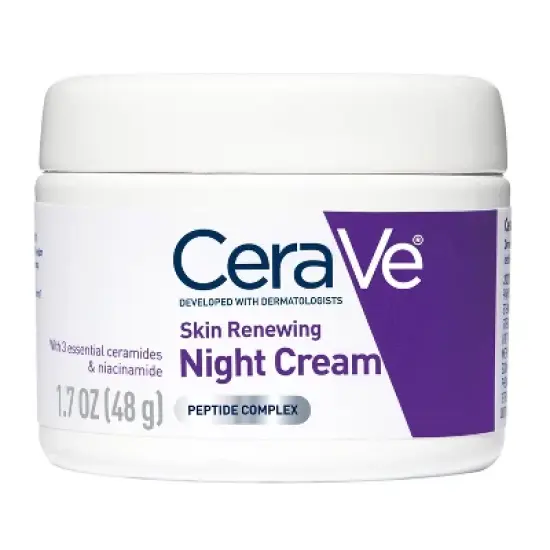 CeraVe Skin Renewing Night Cream Face Moisturizer - 1.7 fl oz image {2}