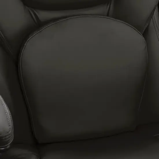 Back N Motion Health & Wellness Managers Chair Black Leather - Serta image {6}