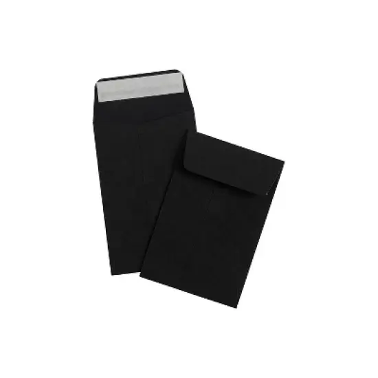 LUX #4 Coin Envelopes (3 x 4 1/2) - Midnight Black 500/Pack 80lb. Midnight Black (LUX-4CO-B-500) image {3}