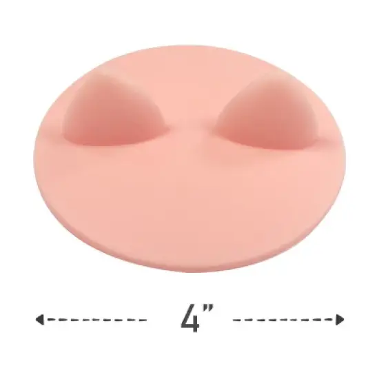 Wrapables Silicone Cup Lids, Anti-Dust Airtight Mug Covers for Hot and Cold Beverages (Set of 6), Animal Ears image {4}